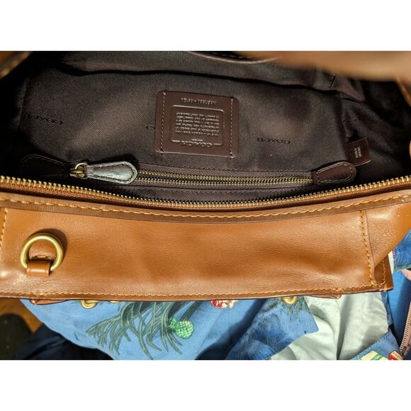 Coach Dreamer Brown Leather Satchel purse in excellent condition. - Picture 3 of 13